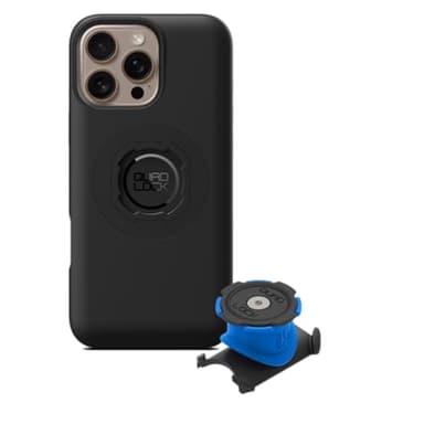 QUAD LOCK Vorbau/Lenker Handyhalterung Fahrrad Kit mit iPhone 16 Pro Max MAG Hülle