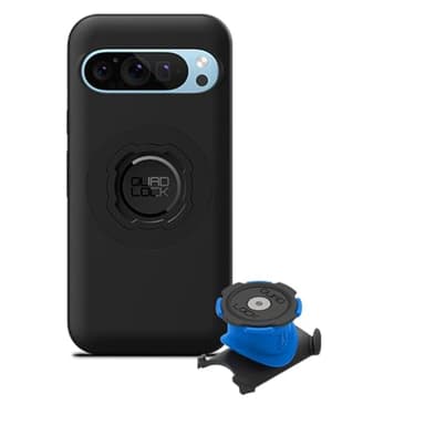 Quad Lock Lenkervorbau / Lenker Fahrrad Handyhalter Kit mit MAG Handyhülle für Google Pixel 9/9 Pro