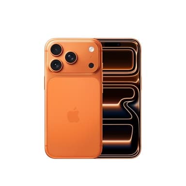 Apple iPhone 17 Pro 256 GB: 6,3" Display mit ProMotion bis zu 120 Hz, A19 Pro Chip, bahnbrechende Batterielaufzeit, Pro Fusion Kamera-System mit Center Stage Frontkamera; Cosmic Orange