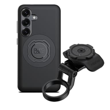 QUAD LOCK Vorbaukappe (Verstellbar) Fahrradhalterung Kit mit MAG Handyhülle für Galaxy S25