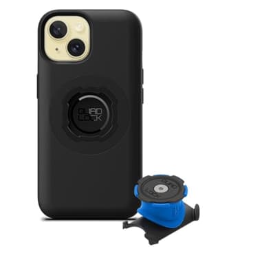 QUAD LOCK Vorbau/Lenker Handyhalterung Fahrrad Kit mit iPhone 15 MAG Hülle
