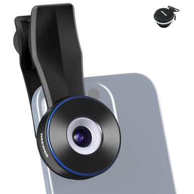 NEEWER 45X Mini Taschenmikroskop Objektiv mit 17mm Gewinde, Telefonobjektiv Clip, 2 Helligkeit LED Licht, mikroskopische Weltbeobachtung, USB C Kabel, kompatibel mit iPhone Samsung, LS-32 PRO