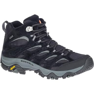 Merrell Herren Moab 3 Mid GTX Wanderschuhe, Black/Grey, 45 EU