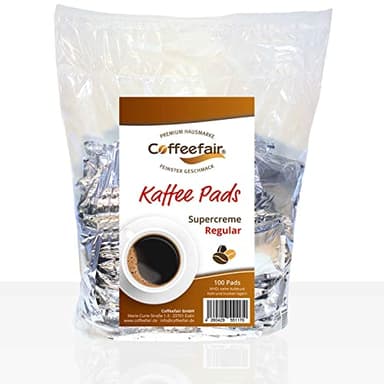 Coffeefair Kaffee-Pads Supercreme Regular 100 Stück | Megabeutel