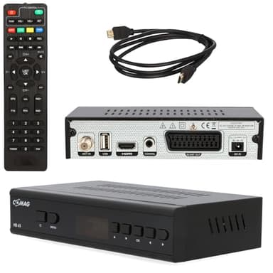 COMAG HD 45 digitaler HD SAT Receiver (HDTV, DVB-S2, HDMI, 1080p, SCART, USB Mediaplayer, Full HD, Astra vorinstalliert) schwarz