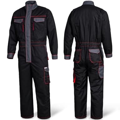 SAFETYTEX Winteroverall - Warmer Winter Overall - gefüttert Arbeitsoverall -Thermo Overall - Arbeitskombi - Rallyoverall -Schutzanzug (XL)