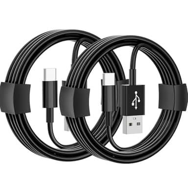 iPhone 15 16 17 Carplay Ladekabel, USB A auf USB C Schnellladung Kabel für iPhone 16E,17/16/15 Pro Max, Air,15 16 Plus, [0.5M+1M 2Stück], Type C Kabel für AirPods pro 2/AirPods 4 Ladegerät (Schwarz)