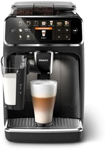 Philips Kaffeevollautomat Serie 5400 – Genießen Sie 12 Getränke, schnell reinigendes LatteGo, intuitives TFT-Display, anpassbare Kaffeeeinstellungen, erstklassiges Küchendesign (EP5441/50)