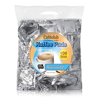Cafeclub Supercreme Megabeutel Kaffeepads Naturmild 100 Stück